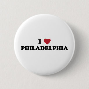Chapa Redonda De 5 Cm Amo Philadelphia Pennsylvania