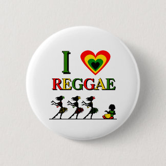 Chapa Redonda De 5 Cm Amo reggae