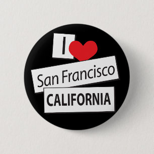 Chapa Redonda De 5 Cm Amo San Francisco California