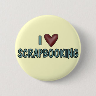 Chapa Redonda De 5 Cm Amo Scrapbooking