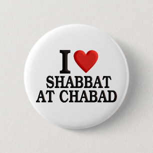 Chapa Redonda De 5 Cm Amo Shabbat en Chabad