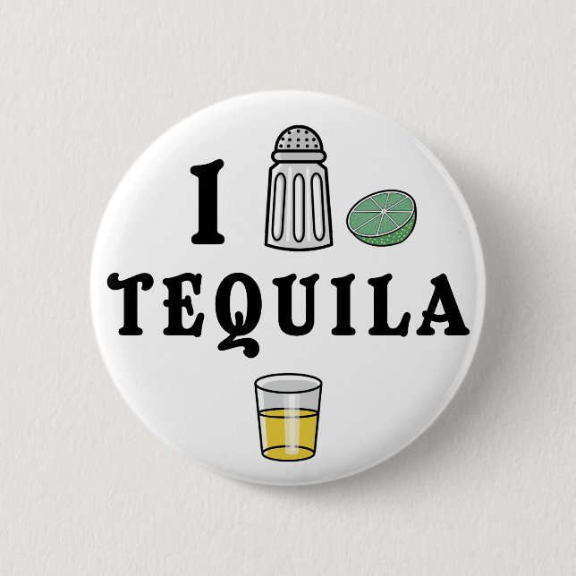 Chapa Redonda De 5 Cm Amo Tequila (Anverso)
