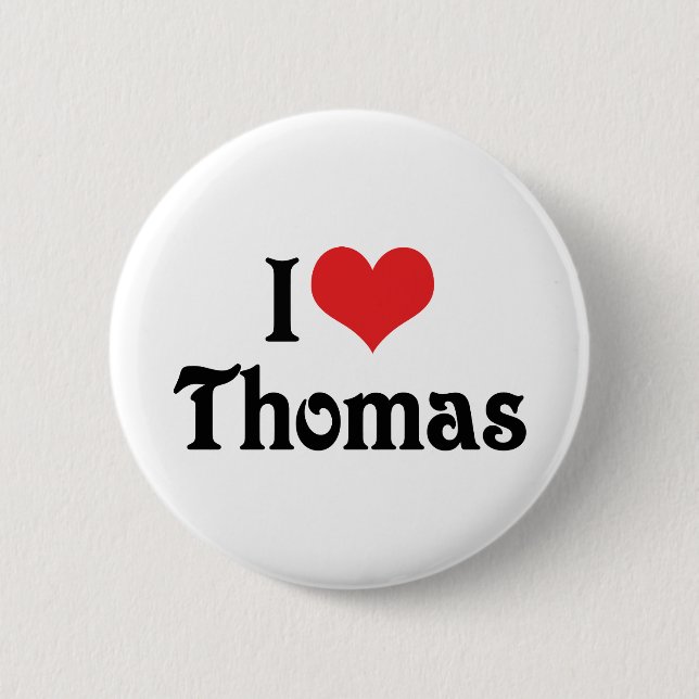 Chapa Redonda De 5 Cm Amo Thomas (Anverso)