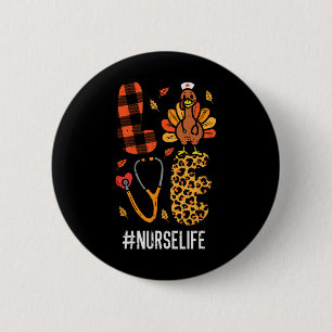 Chapa Redonda De 5 Cm Amo Turquía Stethoscope Enfermera de Acción de Gra