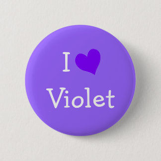 Chapa Redonda De 5 Cm Amo Violet
