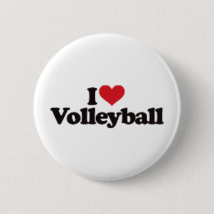 Chapa Redonda De 5 Cm Amo voleibol