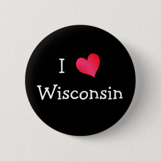Chapa Redonda De 5 Cm Amo Wisconsin