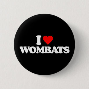 CHAPA REDONDA DE 5 CM AMO WOMBATS