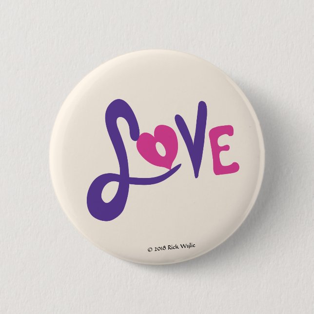 Chapa Redonda De 5 Cm Amor (Anverso)