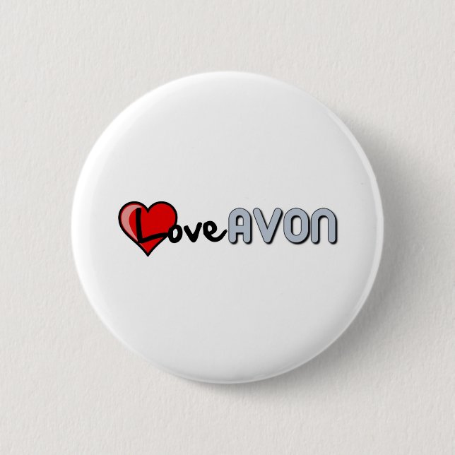Chapa Redonda De 5 Cm Amor AVON (Anverso)