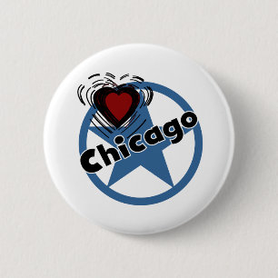 Chapa Redonda De 5 Cm Amor Chicago