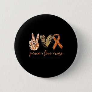 Chapa Redonda De 5 Cm Amor Curar Esclerosis Múltiple Apoyo a la Concienc