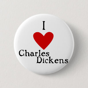 Chapa Redonda De 5 Cm Amor de Charles Dickens