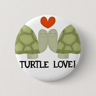 Chapa Redonda De 5 Cm Amor de la tortuga