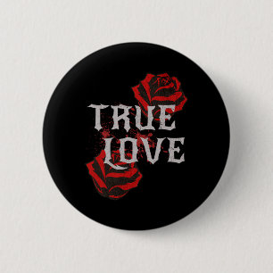 Chapa Redonda De 5 Cm Amor de San Valentín Punk Rosa Gótico Música Rock