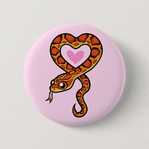 Chapa Redonda De 5 Cm Amor de serpiente