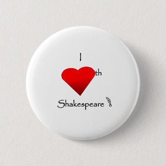 Chapa Redonda De 5 Cm Amor de Shakespeare