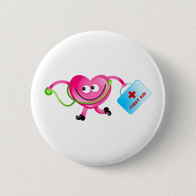 Chapa Redonda De 5 Cm Amor del médico (Anverso)