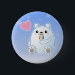 Chapa Redonda De 5 Cm Amor del oso polar<br><div class="desc">¡Muestra tu amor por los osos polares!</div>