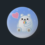 Chapa Redonda De 5 Cm Amor del oso polar<br><div class="desc">¡Muestra tu amor por los osos polares!</div>