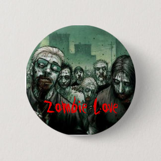 Chapa Redonda De 5 Cm Amor del zombi