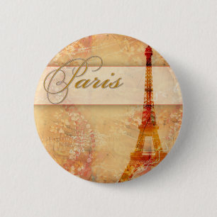 Chapa Redonda De 5 Cm Amor en París