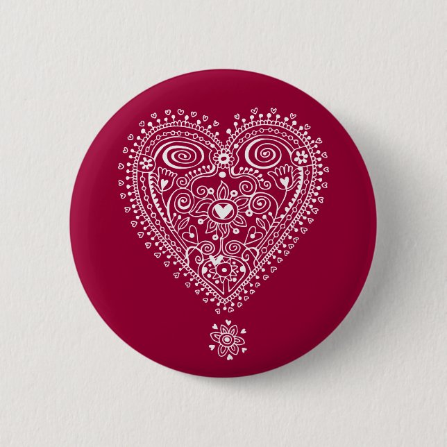 Chapa Redonda De 5 Cm Amor enredado (Anverso)