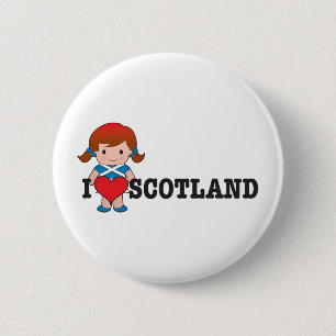 Chapa Redonda De 5 Cm Amor Escocia