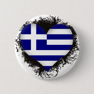 Chapa Redonda De 5 Cm Amor Grecia del vintage I