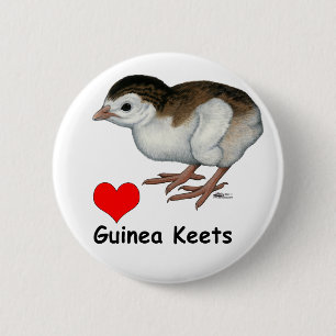 Chapa Redonda De 5 Cm Amor Guinea Keets