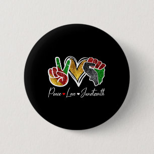 Chapa Redonda De 5 Cm Amor Juneteenth Orgullo Negro Libertad 4 De Julio