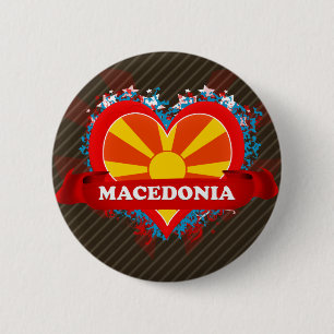 Chapa Redonda De 5 Cm Amor Macedonia del vintage I