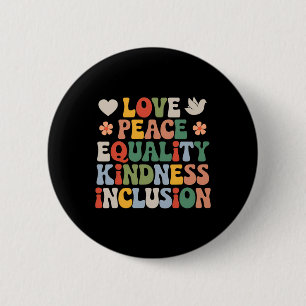 Chapa Redonda De 5 Cm Amor Paz Diversidad Inclusión Igualdad Historia Ne