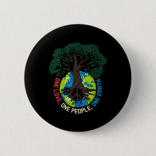 Chapa Redonda De 5 Cm Amor por el árbol de la paz para las mujeres - Pro