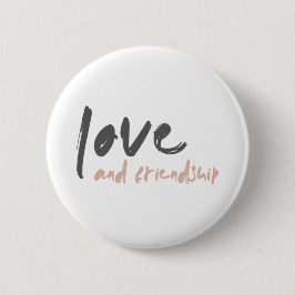 Chapa Redonda De 5 Cm Amor y amistad | Moderno Forever Friend Bestie