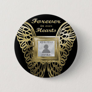 Chapa Redonda De 5 Cm Añadir Personalizado de fotografía Memorial de l