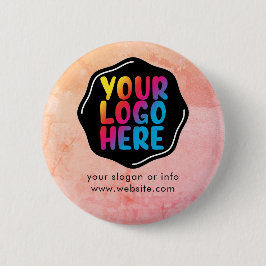 Chapa Redonda De 5 Cm Añadir Personalizado de marca para empresas con lo