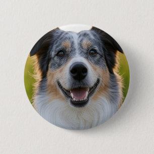 Chapa Redonda De 5 Cm Añadir Personalizar de fotografía Mascota