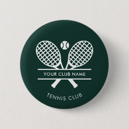 Chapa Redonda De 5 Cm Añadir tu nombre de club Tennis Team Green Persona