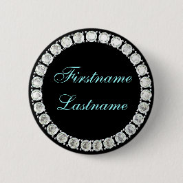 Chapa Redonda De 5 Cm Añadir un diamante de personalizable de nombres