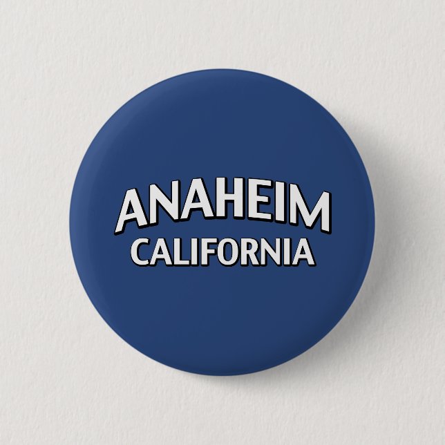Chapa Redonda De 5 Cm Anaheim California (Anverso)