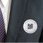 Chapa Redonda De 5 Cm Análisis de código QR de la empresa de Personaliza<br><div class="desc">Promociona tu negocio con este elegante botón,  con el código QR y el texto personalizado. Añade fácilmente tus detalles haciendo clic en la opción "personalizar".</div>