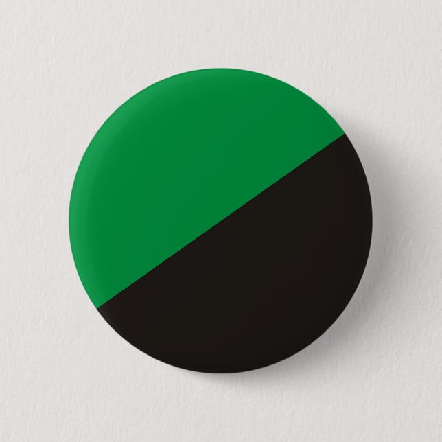 Chapa Redonda De 5 Cm anarquía eco bandera ecológica verde ecología negr (Anverso)