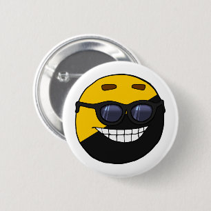 Chapa Redonda De 5 Cm Ancap ball Polandball meme lindo gafas de sol mató