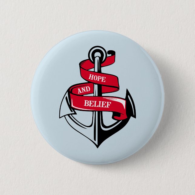 Chapa Redonda De 5 Cm Ancla (Anverso)