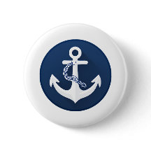 Ancla Náutica Vela Embarcación Blanco Azul Marino