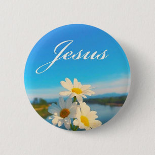 Chapa Redonda De 5 Cm Anclaje de Jesús