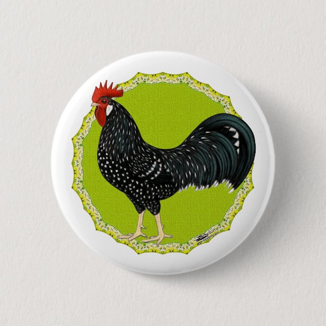 Chapa Redonda De 5 Cm Ancona Rooster (Anverso)
