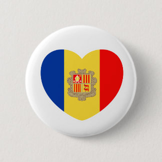 Chapa Redonda De 5 Cm Andorran heart - For real Andorrans!