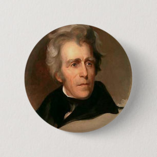 Chapa Redonda De 5 Cm Andrew Jackson